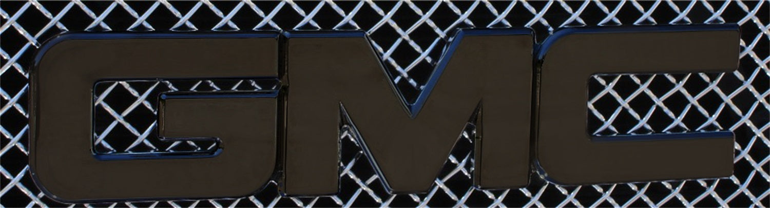 T-Rex Grilles 19200B Billet Bolt-On GMC Emblem; Aluminum; Black; 1 Pc; Bolt-On; - Truck Part Superstore