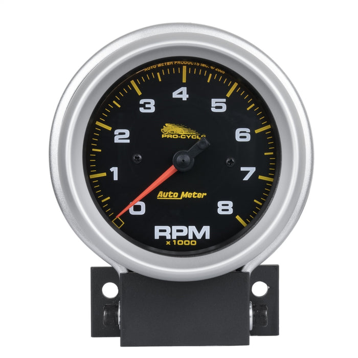 AutoMeter 19201 GAUGE; TACH; 3 3/4in.; 8K RPM; 2/4 CYLINDER; BLACK; PRO-CYCLE - Truck Part Superstore