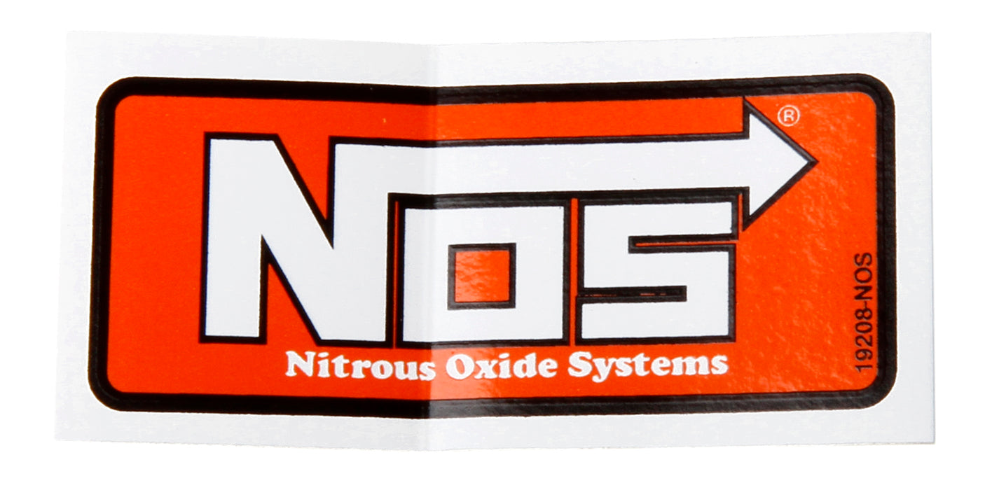 NOS/Nitrous Oxide System 19208NOS NOS Decal; Standard; 1 3/8 in. x 2 7/8 in.; - Truck Part Superstore
