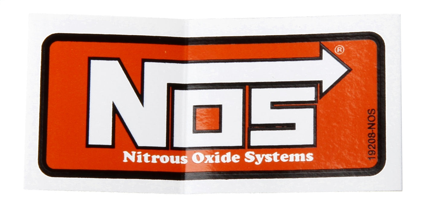 NOS/Nitrous Oxide System 19208NOS NOS Decal; Standard; 1 3/8 in. x 2 7/8 in.; - Truck Part Superstore