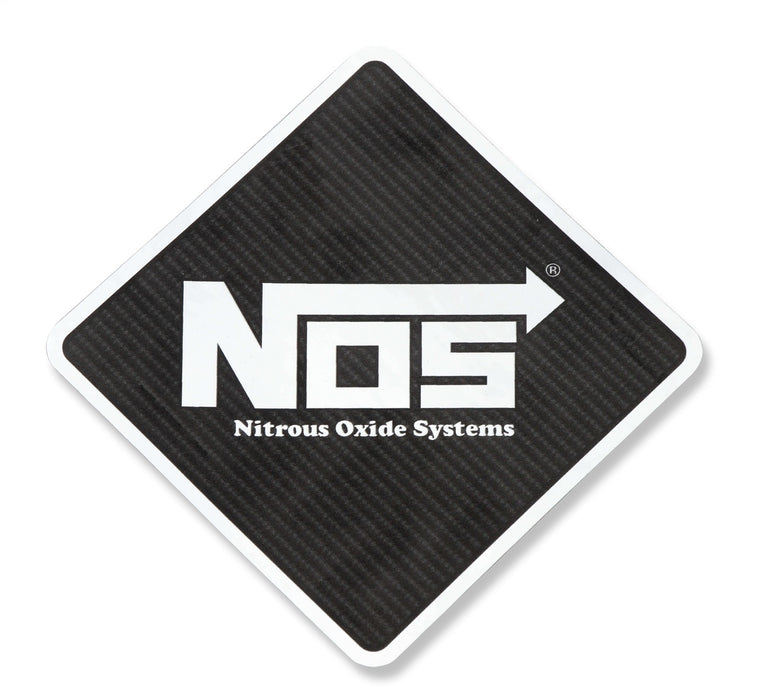 NOS/Nitrous Oxide System 19216NOS NOS Decal; Carbon Fiber; 3 3/4 in. x 3 3/4 in. Diamond Shape; - Truck Part Superstore