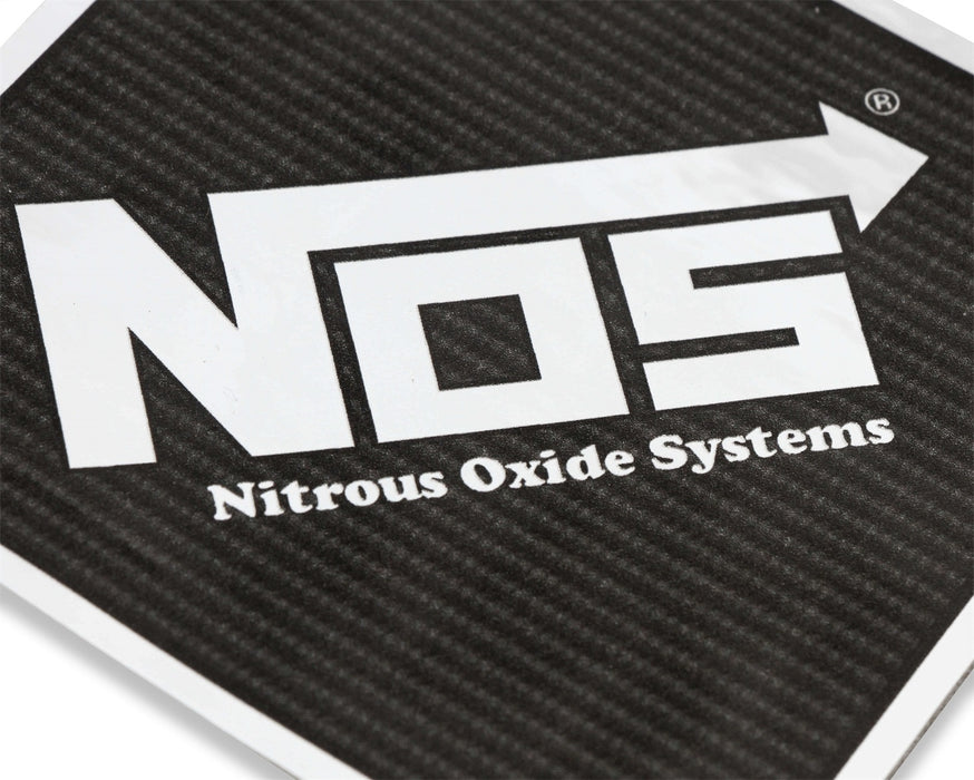 NOS/Nitrous Oxide System 19216NOS NOS Decal; Carbon Fiber; 3 3/4 in. x 3 3/4 in. Diamond Shape; - Truck Part Superstore