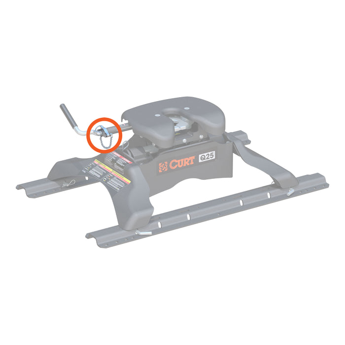 CURT 19224 CURT 19224 Replacement Q-Series 5th Wheel Handle Lock Hardware - Truck Part Superstore
