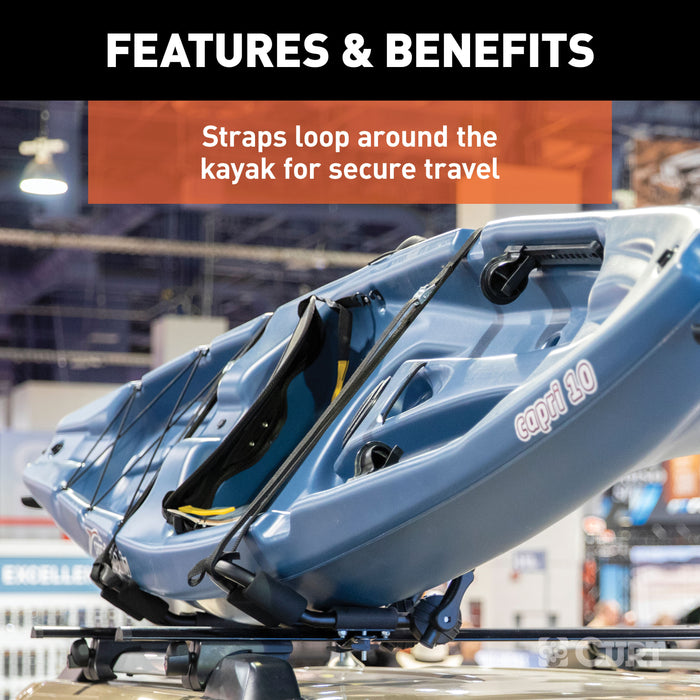 CURT 19235 Replacement 18320 Safety Straps for Kayak Holders-2-Pack - Truck Part Superstore