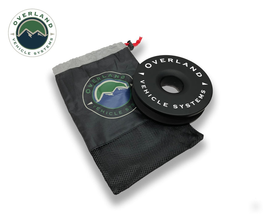 Overland Vehicle Systems 19240004 Recovery Ring 6.25 Inch 45,000 LBS Black With Storage Bag Universal Overland Vehicle Systems - Truck Part Superstore