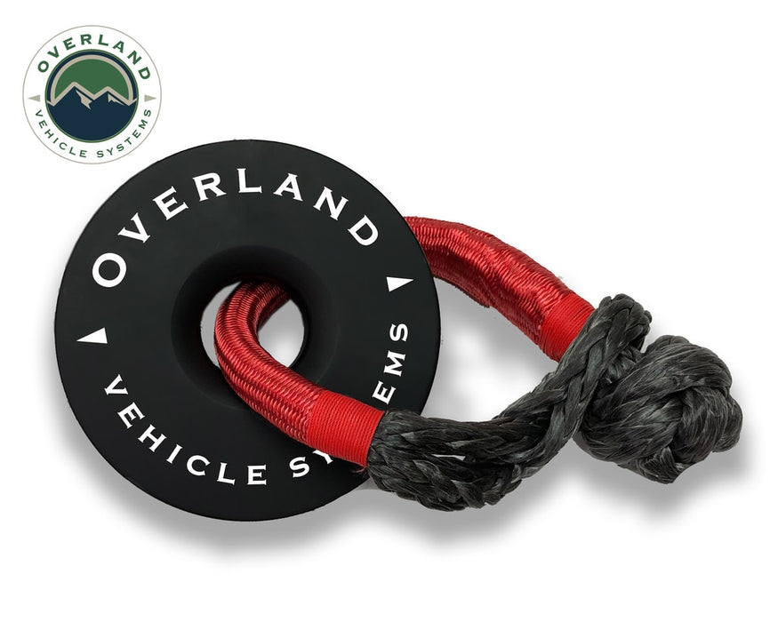 Overland Vehicle Systems 19240004 Recovery Ring 6.25 Inch 45,000 LBS Black With Storage Bag Universal Overland Vehicle Systems - Truck Part Superstore