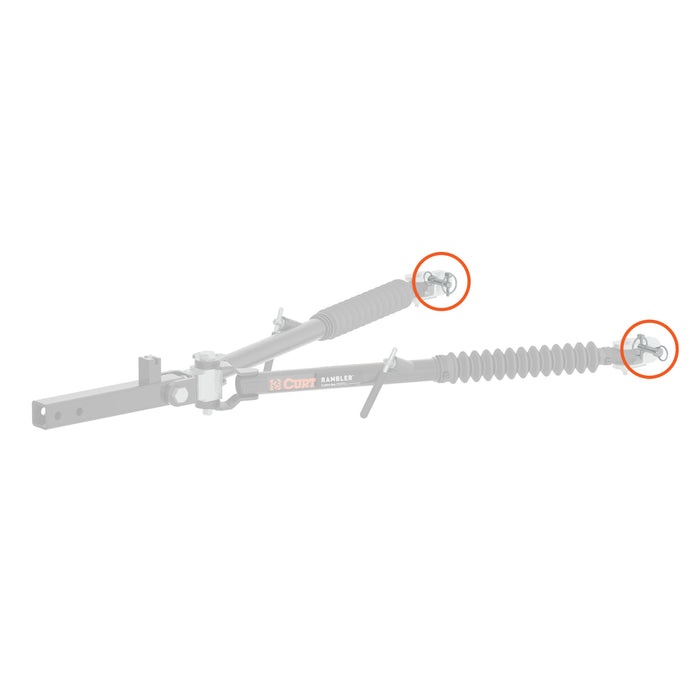 CURT 19261 CURT 19261 Replacement Rambler Tow Bar Base Pins - Truck Part Superstore