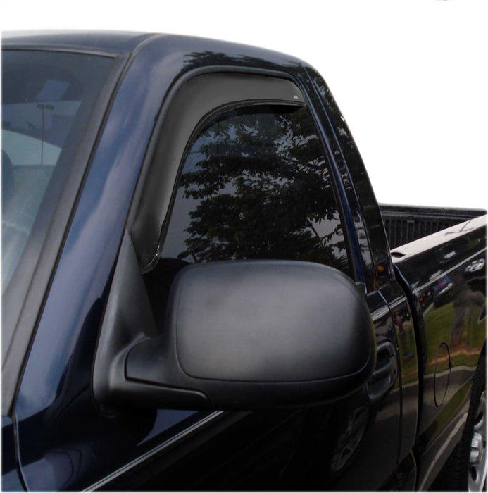 Auto Ventshade (AVS) 192956 Ventvisor® In-Channel Deflector 2 pc.; Front; Smoke; - Truck Part Superstore