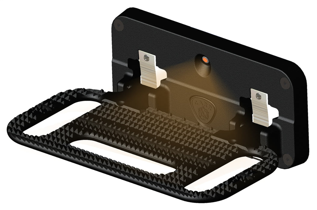 Carr 193001 HD Mega Step; Flat Mount; LED Step Surface; XP3 Black; Single - Truck Part Superstore