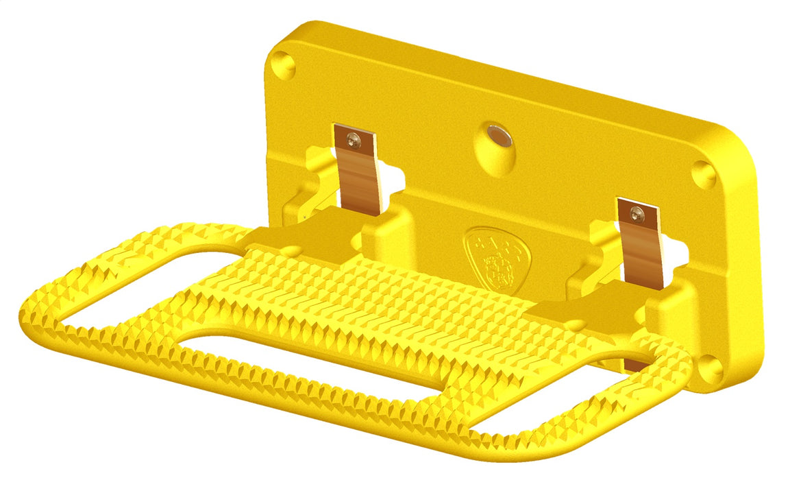 Carr 193017 HD Mega Step; Hitch Mount; LED Step Surf; XP7 Safety Yellow; Single - Truck Part Superstore
