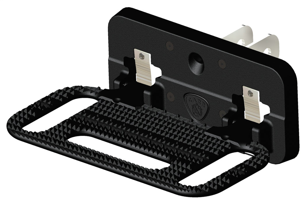 Carr 194011 HD Mega Step Hitch Mount; Non LED Step Surface; XP3 Black; Single - Truck Part Superstore