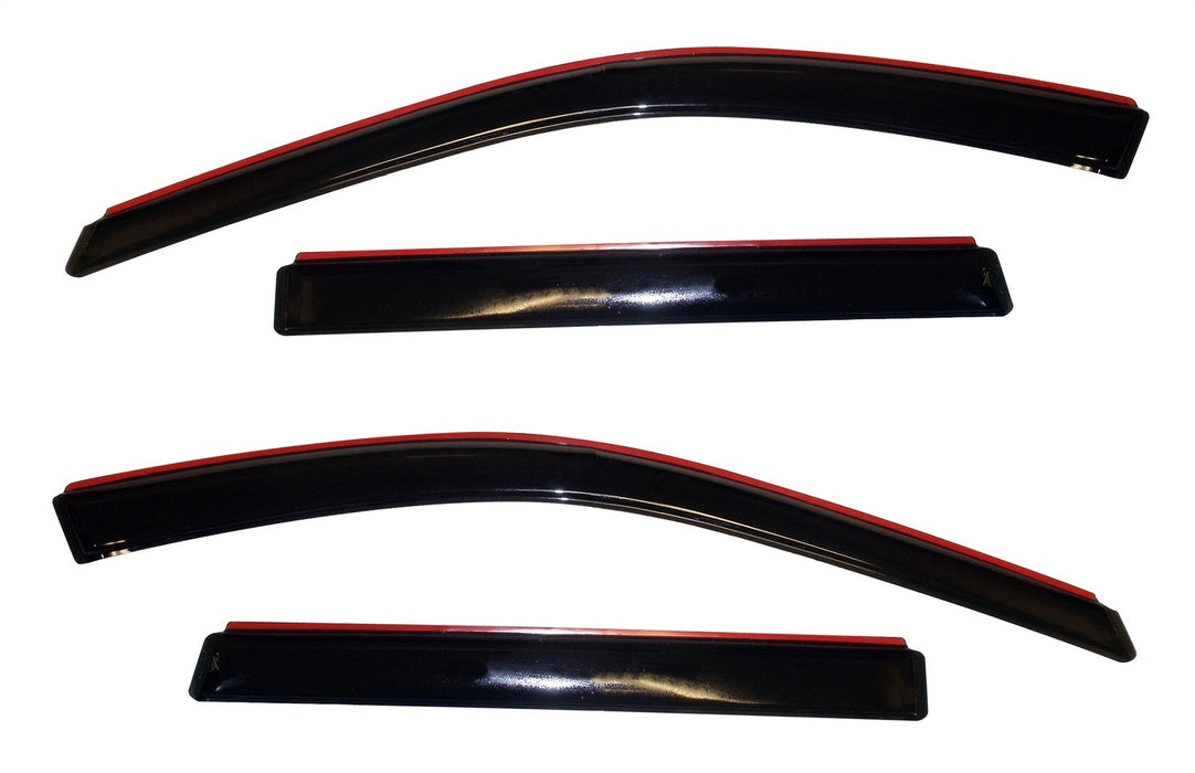Auto Ventshade (AVS) 194252 Ventvisor® In-Channel Deflector 4 pc.; Smoke; - Truck Part Superstore