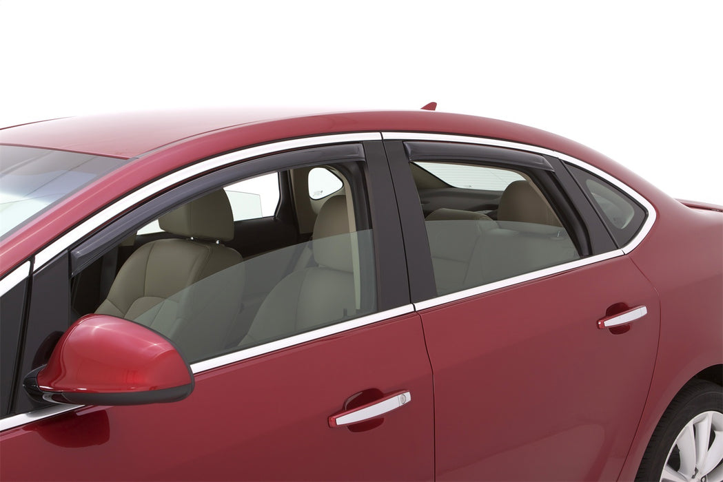 Auto Ventshade (AVS) 194389 Ventvisor® In-Channel Deflector 4 pc.; Smoke; - Truck Part Superstore