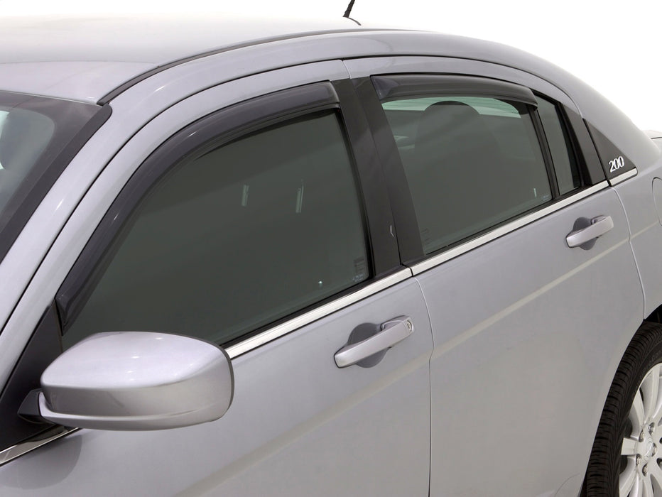 Auto Ventshade (AVS) 194458 Ventvisor® In-Channel Deflector 4 pc.; Smoke; - Truck Part Superstore