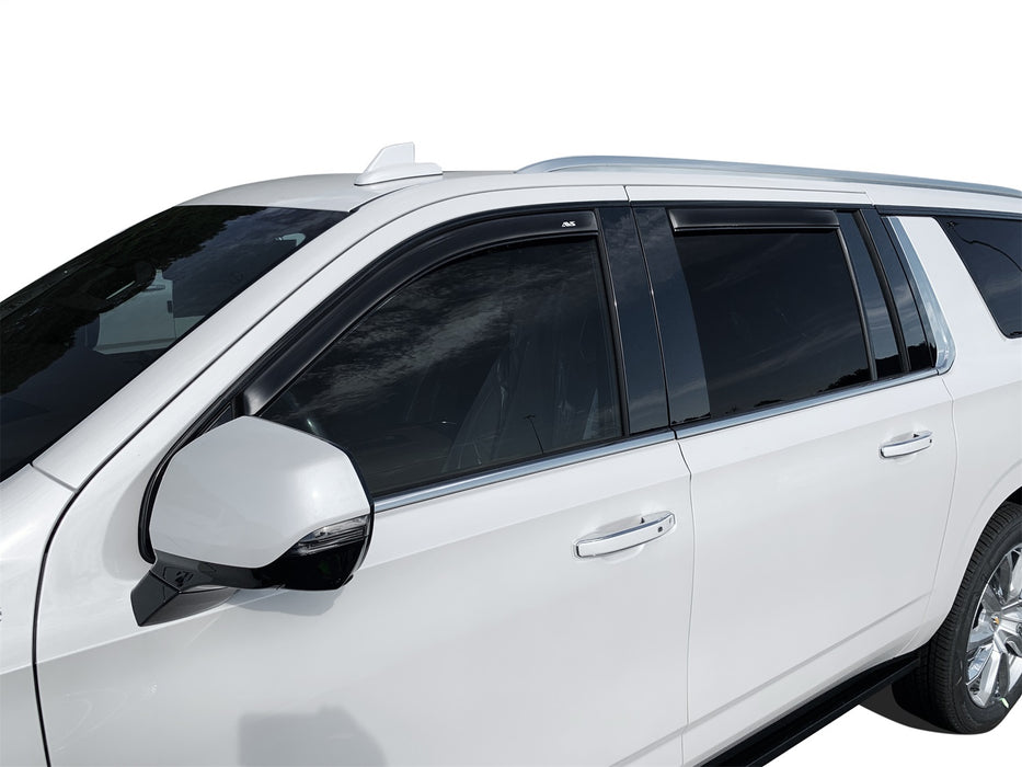 Auto Ventshade (AVS) 194716 Ventvisor® In-Channel Deflector 4 pc.; Smoke; Modified Acrylic; - Truck Part Superstore