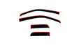 Auto Ventshade (AVS) 194738 Ventvisor® In-Channel Deflector 4 pc.; Smoke; - Truck Part Superstore