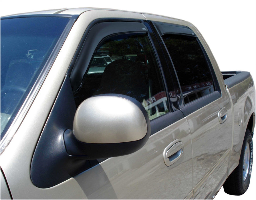 Auto Ventshade (AVS) 194949 Ventvisor® In-Channel Deflector 4 pc.; Smoke; - Truck Part Superstore