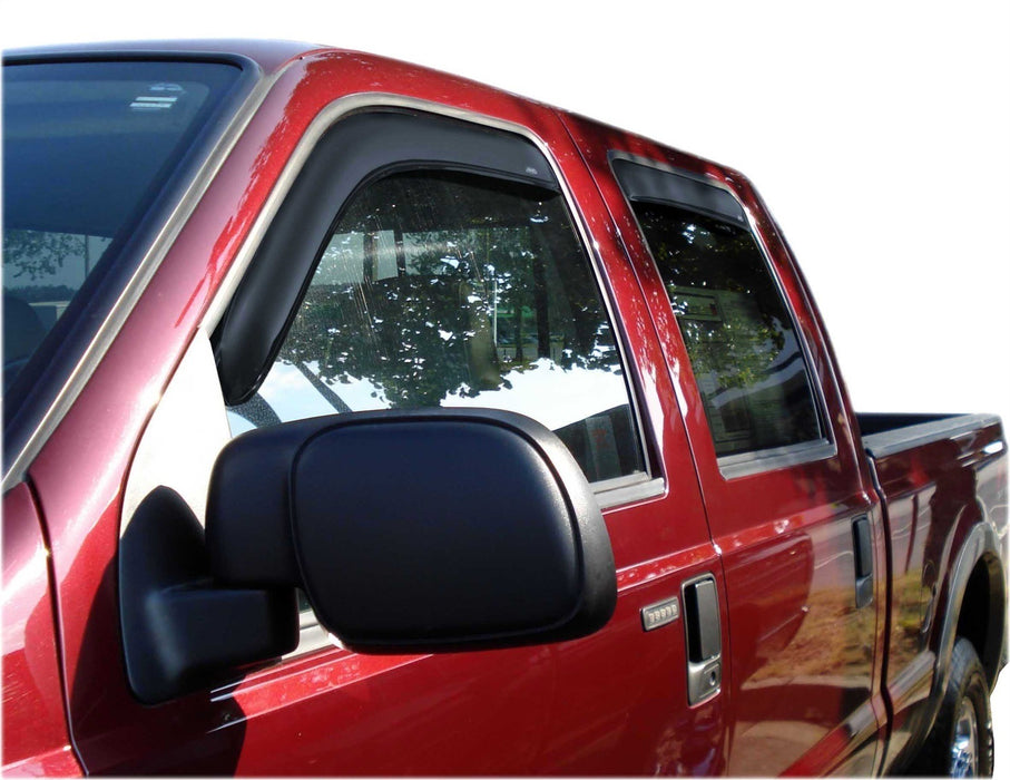 Auto Ventshade (AVS) 194953 Ventvisor® In-Channel Deflector 4 pc.; Smoke; - Truck Part Superstore