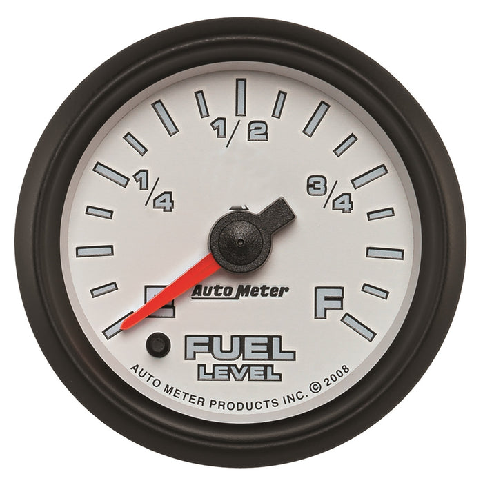 AutoMeter 19509 GAUGE; FUEL LEVEL; 2 1/16in.; 0-280O PROGRAMMABLE; WHITE; PRO-CYCLE - Truck Part Superstore