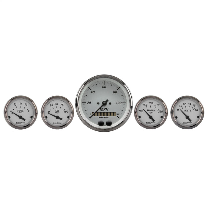 AutoMeter 1950 GAUGE KIT; 5 PC.; 3 3/8in./2 1/16in.; GPS SPEEDOMETER; AMERICAN PLATINUM - Truck Part Superstore