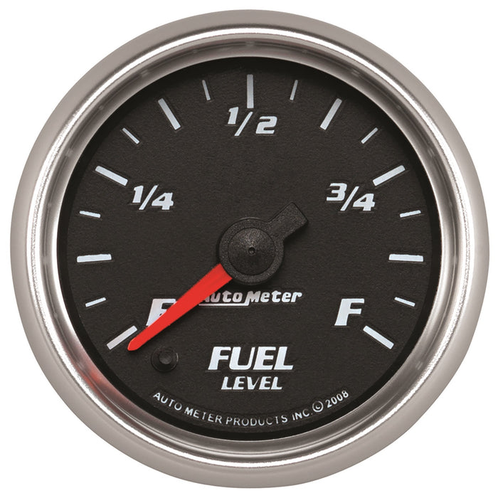 AutoMeter 19609 GAUGE; FUEL LEVEL; 2 1/16in.; 0-280O PROGRAMMABLE; BLACK; PRO-CYCLE - Truck Part Superstore