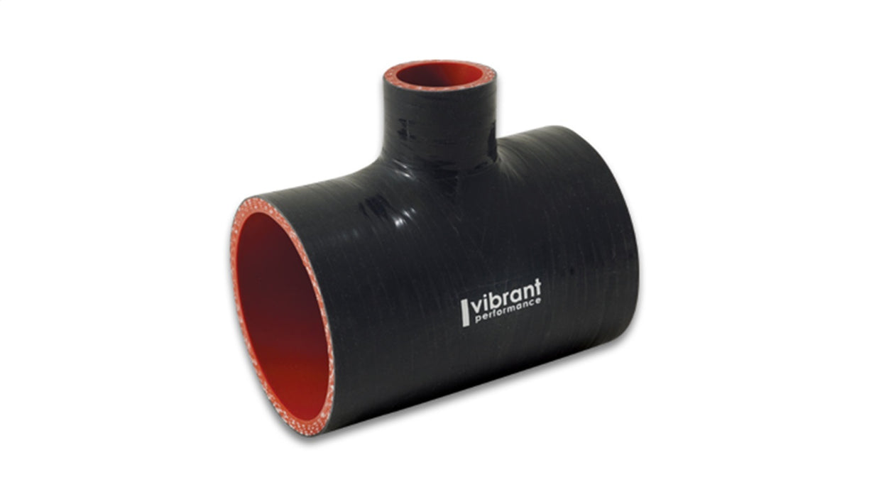 Vibrant Performance 19695 T-Hose Coupler; Hose I.D. 2.50 in.; Overall Length 4 in.; Branch I.D. 1.50 in.; - Truck Part Superstore