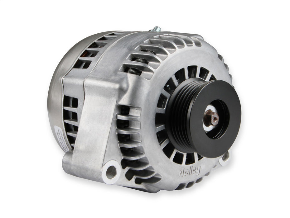 Holley 197-302 Alternator; 150 Amp; 1 Wire; Aluminum; Natural Finish; - Truck Part Superstore