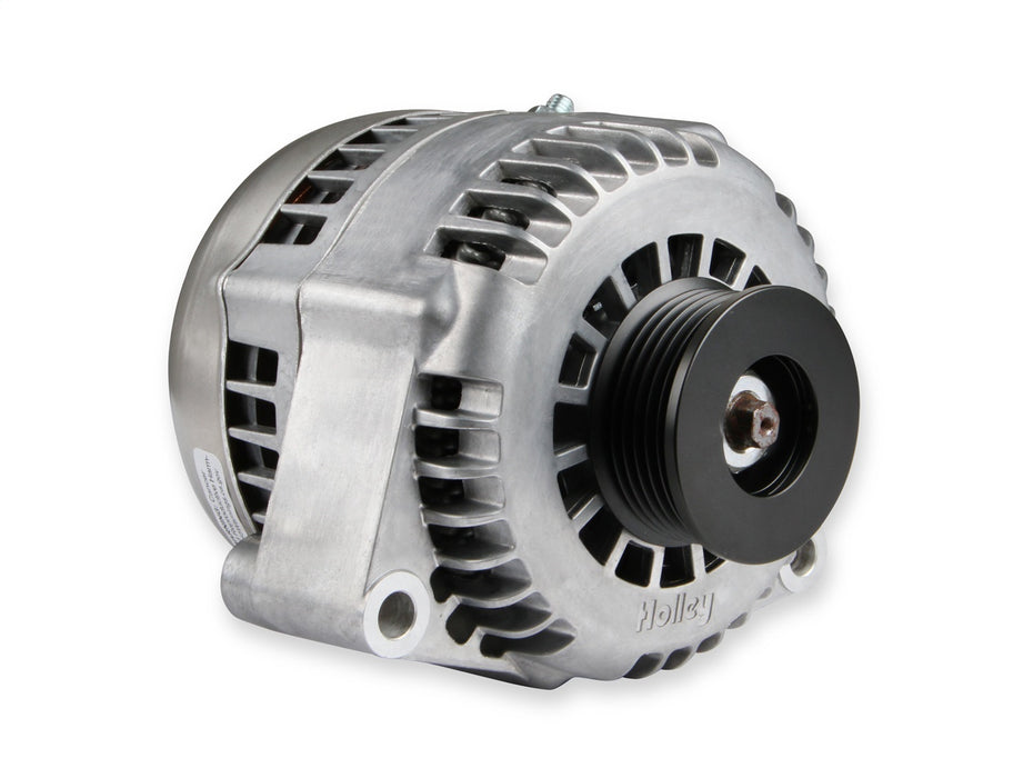 Holley 197-302 Alternator; 150 Amp; 1 Wire; Aluminum; Natural Finish; - Truck Part Superstore