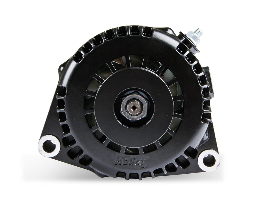 Holley 197-303 Alternator; 150 Amp; 1 Wire; Aluminum; Black Finish; - Truck Part Superstore