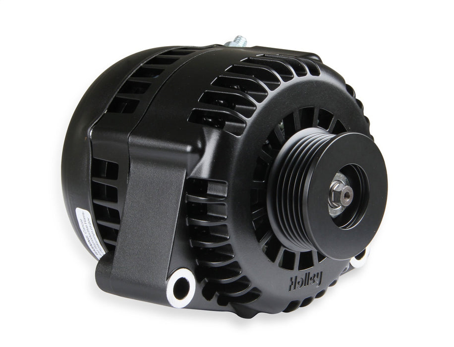 Holley 197-303 Alternator; 150 Amp; 1 Wire; Aluminum; Black Finish; - Truck Part Superstore