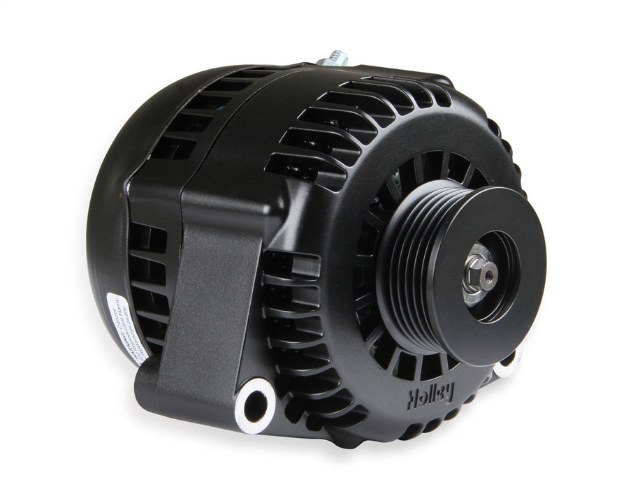 Holley 197-303 Alternator; 150 Amp; 1 Wire; Aluminum; Black Finish; - Truck Part Superstore