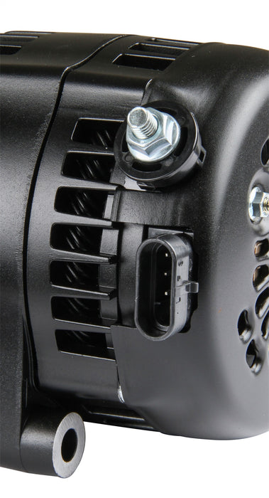 Holley 197-303 Alternator; 150 Amp; 1 Wire; Aluminum; Black Finish; - Truck Part Superstore