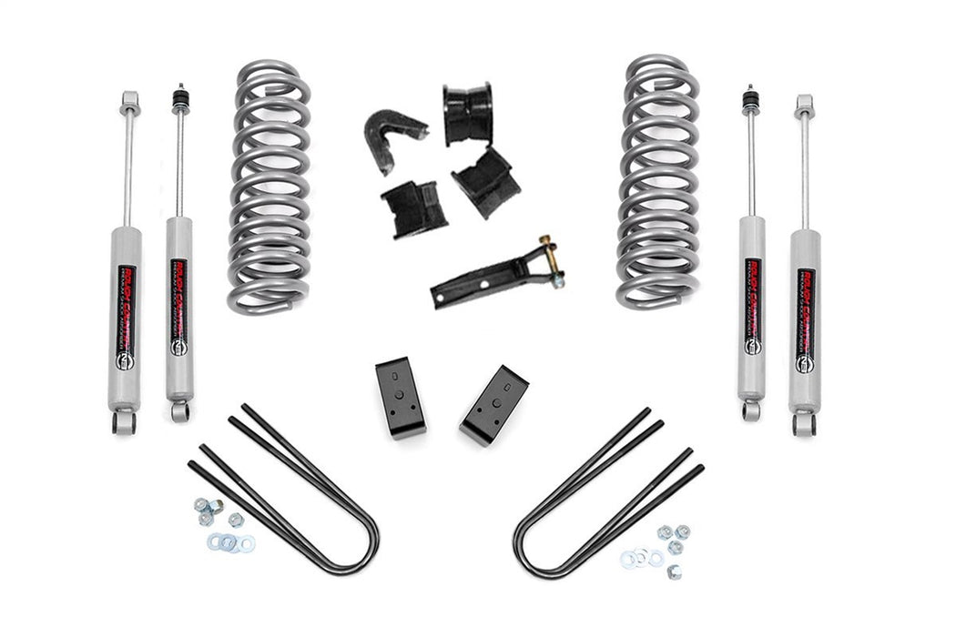 Rough Country 450.20 Suspension Lift Kit w/Shocks; 4 in. Lift; - Truck Part Superstore