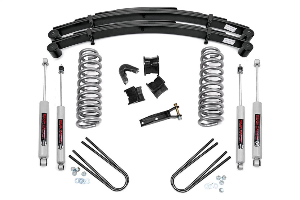 Rough Country 535.20 Suspension Lift Kit w/Shocks; 4 in. Lift; - Truck Part Superstore