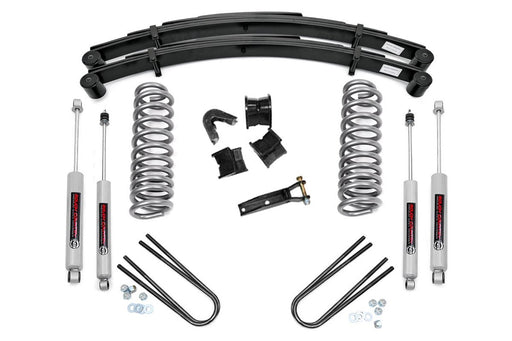 Rough Country 535.20 Suspension Lift Kit w/Shocks; 4 in. Lift; - Truck Part Superstore