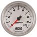 AutoMeter 19798 GAUGE; TACHOMETER; 3 3/8in.; 10K RPM; WHITE; PRO-CYCLE - Truck Part Superstore