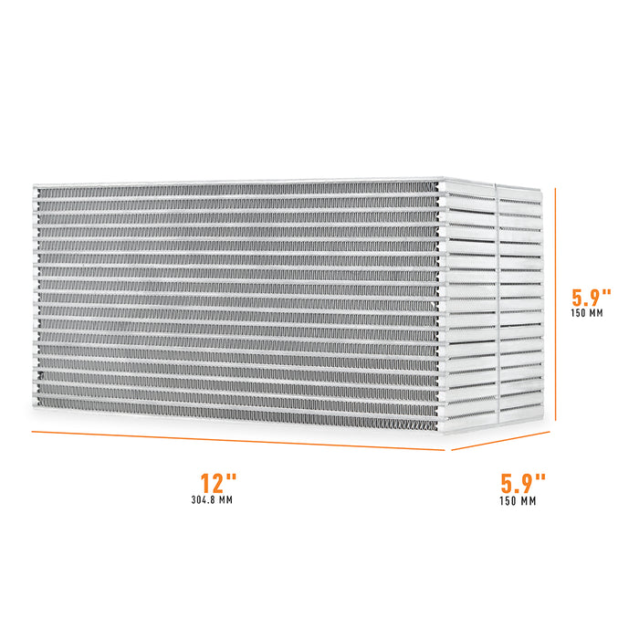 Mishimoto MMUIC-W4 Mishimoto Universal Air-to-Water Race Intercooler Core 12in x 5.9in x 5.9in - Truck Part Superstore