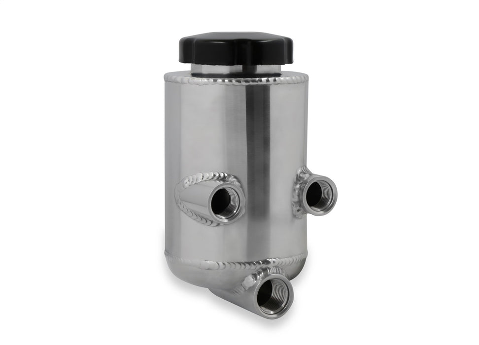 Holley 198-211 Power Steering Reservoir; Polished; w/Adapters/No Brackets; Aluminum; - Truck Part Superstore