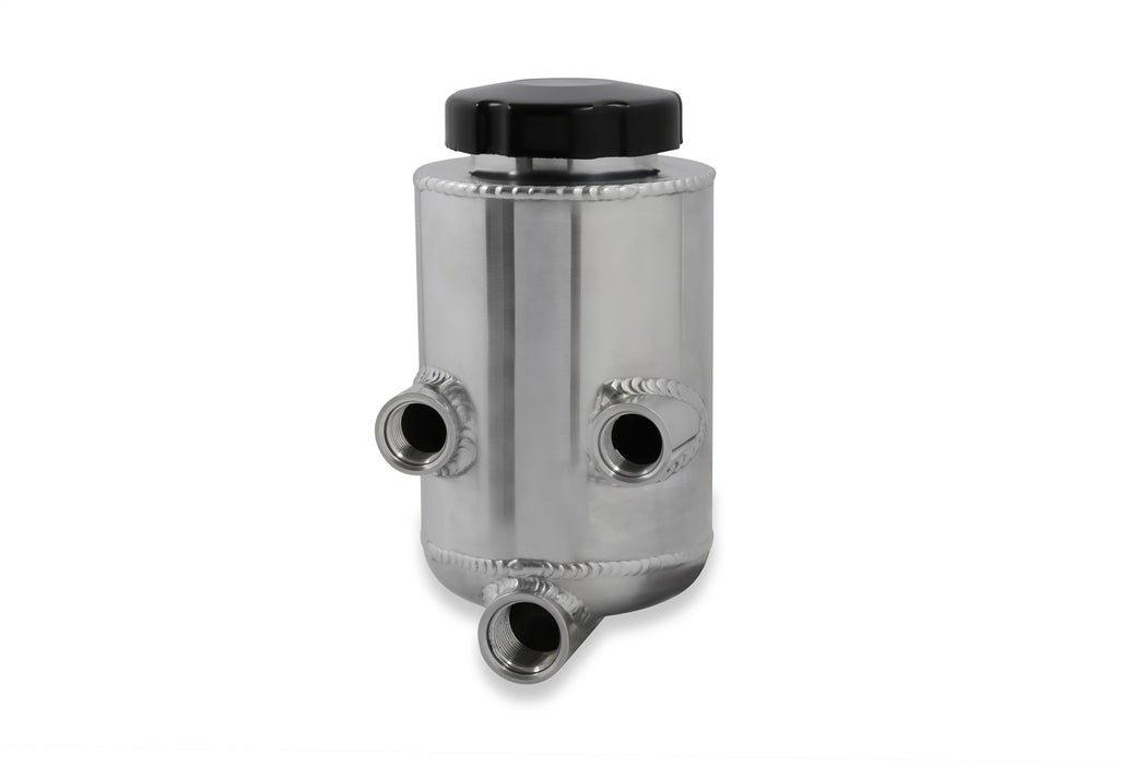 Holley 198-211 Power Steering Reservoir; Polished; w/Adapters/No Brackets; Aluminum; - Truck Part Superstore