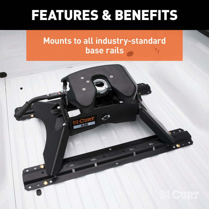 CURT 16140 CURT 16140 A20 5th Wheel Hitch; 20;000 lbs - Truck Part Superstore