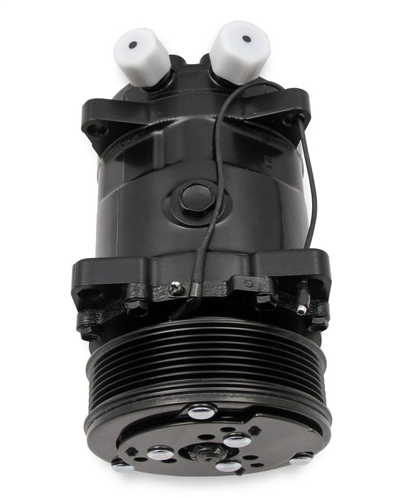 Holley 199-103 A/C Compressor; SD508 Sanden; Uses R134A; Black; - Truck Part Superstore