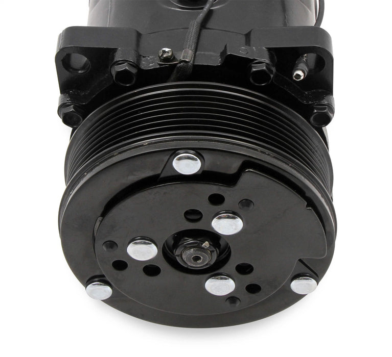 Holley 199-103 A/C Compressor; SD508 Sanden; Uses R134A; Black; - Truck Part Superstore