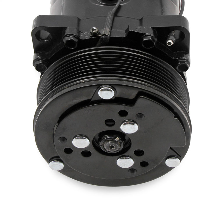 Holley 199-103 A/C Compressor; SD508 Sanden; Uses R134A; Black; - Truck Part Superstore