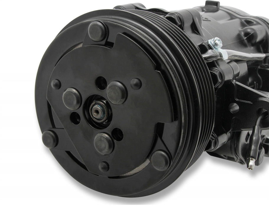 Holley 199-104 A/C Compressor; SD7 Sanden; Uses R-134A; Black; - Truck Part Superstore