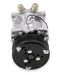 Holley 199-105 A/C Compressor; SD508 Sanden; Uses R134A; Polished; - Truck Part Superstore