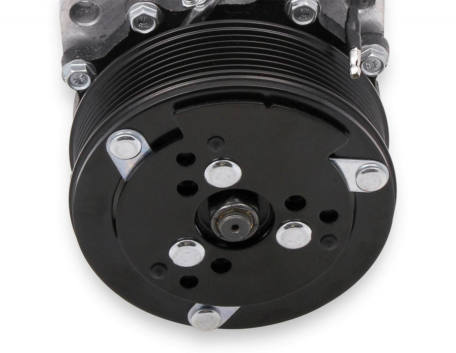 Holley 199-105 A/C Compressor; SD508 Sanden; Uses R134A; Polished; - Truck Part Superstore