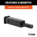 CURT 45790 Receiver Tube Adapter (1-1/4in. to 2in. Shank; Not for Towing Use; 6-1/4in. Leng - Truck Part Superstore