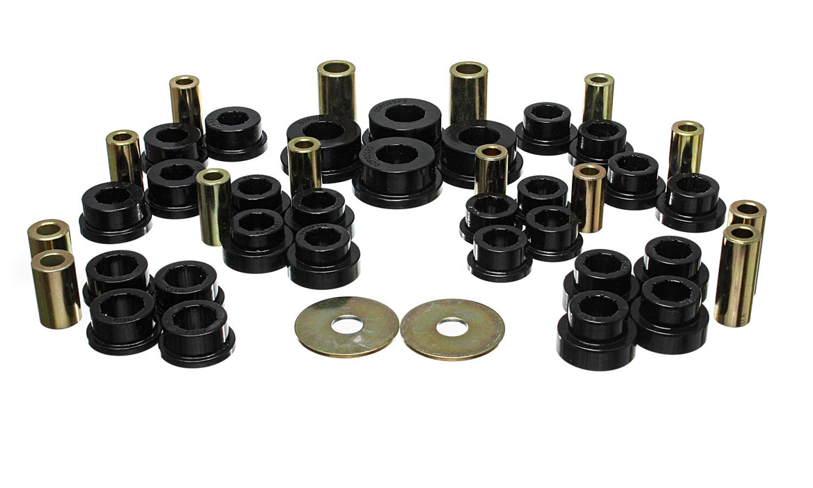 Energy Suspension 19.3103G Control Arm Bushing Set; Black; Rear; Performance Polyurethane; - Truck Part Superstore