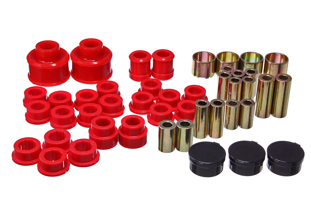 Energy Suspension 19.3105R Control Arm Bushing Set; Red; Rear; - Truck Part Superstore