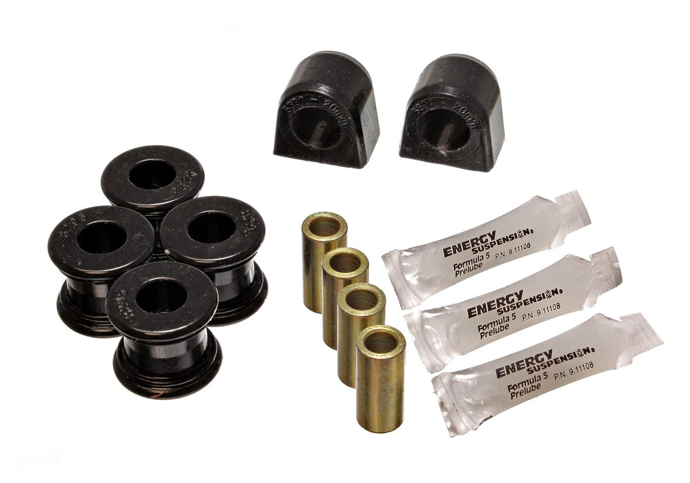 Energy Suspension 19.5104G Sway Bar Bushing Set; Black; Rear; Bar Dia. 17mm; Performance Polyurethane; - Truck Part Superstore